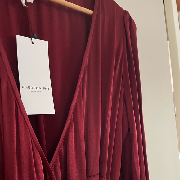 NWT EMERSON FRY Bishop Sleeve Dress - Picture 13 of 16